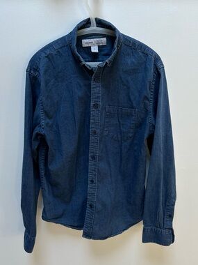 Old Navy Indigo Denim Button-Down Shirt